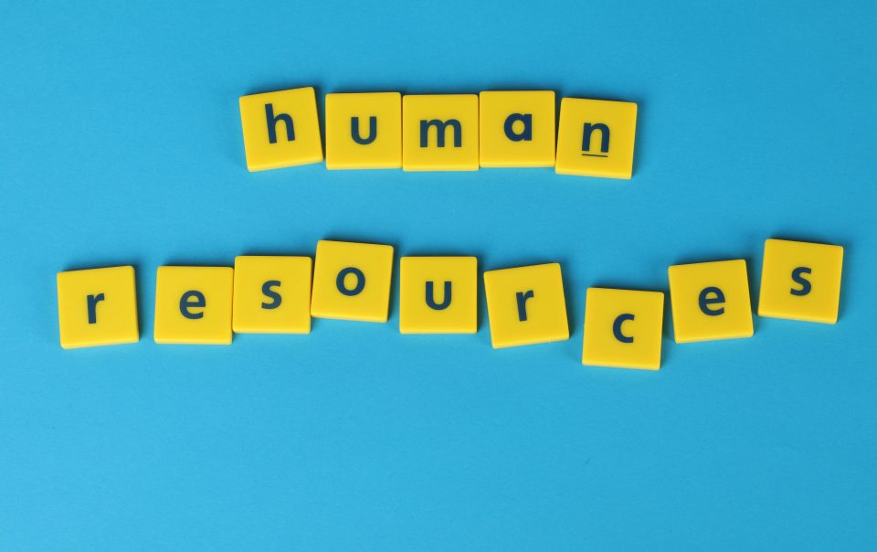 Human Resources Scrabble Tiles