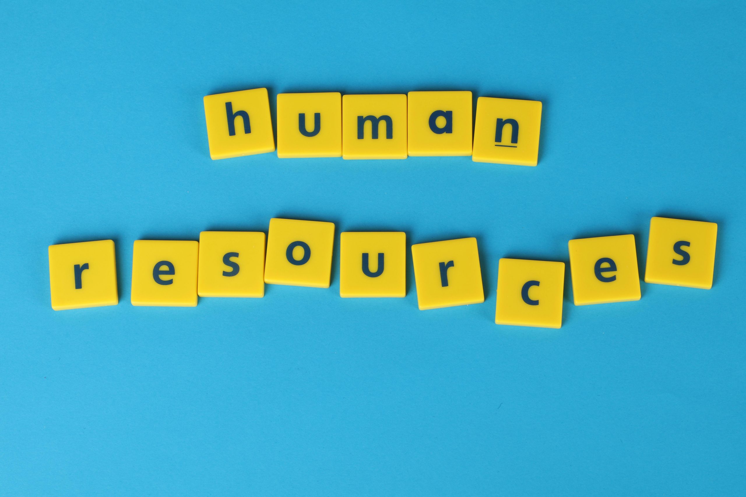 Human Resources Scrabble Tiles